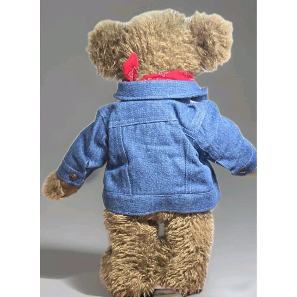 Boyds Bears Billy Ray Beanster Uptown‎ Collection Denim Jacket Bandana 900207